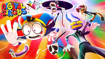 The Amazing Digital Circus — Pomni, Caine & Jax ( Quad ), TV Show, The Amazing Digital Circus, Pomni HD wallpaper