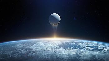 Celestial Dawn: Stunning Space HD wallpaper