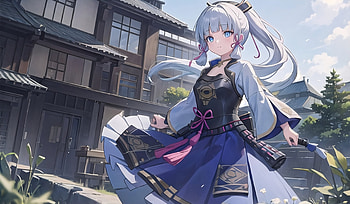Kamisato Ayaka, Kamisato Ayaka (Genshin Impact), video game, Genshin Impact HD wallpaper