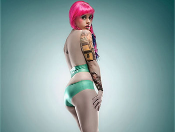 Tattooed Woman, hot, tattooed, , woman HD wallpaper