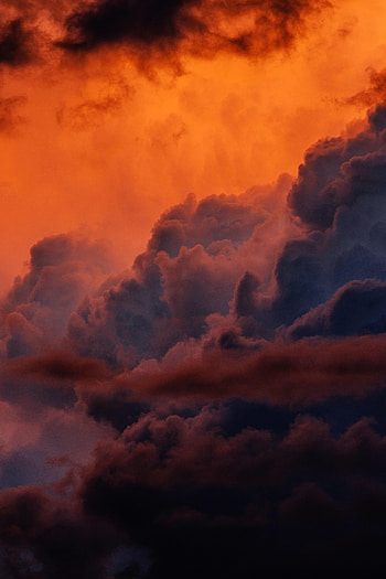 Nature, Sunset, Sky, Clouds, Atmosphere HD phone wallpaper