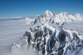 Nature, Mountains, Clouds, Snow, Vertex, Top, Peak, Snow Covered, Snowbound HD wallpaper