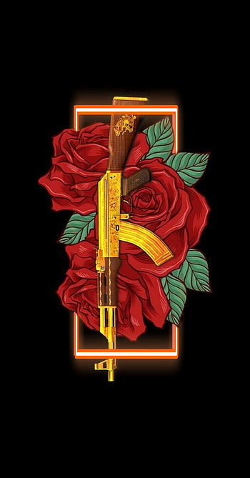 Guns and Roses, symbol, art, gunsandroses HD phone wallpaper