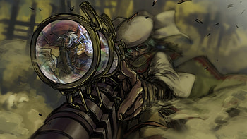 Steampunk mechanical sniper weapons guns anime | . HD wallpaper