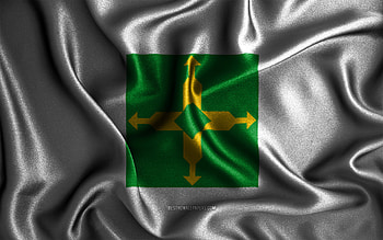 Brasilia flag, , silk wavy flags, brazilian cities, Day of Brasilia, Flag of Brasilia, fabric flags, 3D art, Brasilia, cities of Brazil, Brasilia 3D flag HD wallpaper