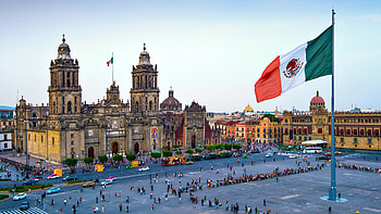 Metropolitan Cathedral, Mexico City Skyline HD wallpaper
