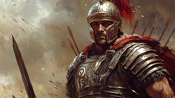 Epic Roman Gladiator, roman gladiator, warrior, armor, soldier, Historical HD wallpaper