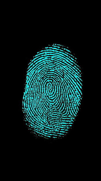Fingerprint, Blue, Thumb Print HD phone wallpaper
