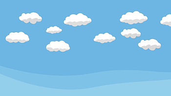Animated Cartoon Blue Sky with White Clouds Motion Background - VideoBlocks HD wallpaper