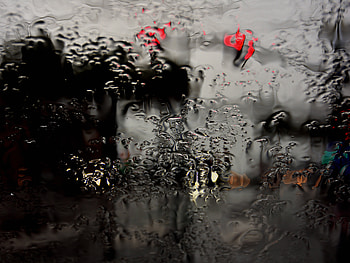 Rain, Macro, Wet, Surface, Glass HD wallpaper