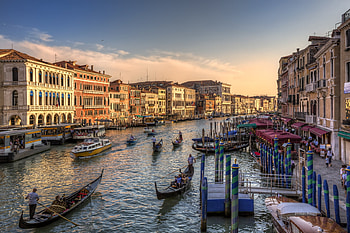 Grand Canal, boat, canal, grand, house, water HD wallpaper