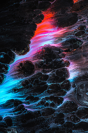 Abstract, Bubbles, Divorces, Paint, Liquid HD phone wallpaper