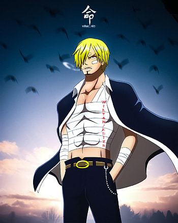 Vinsmoke sanji, sky, marineford, dark, luffy, roud 6, zoro, one piece, anime HD phone wallpaper