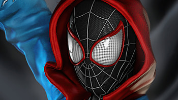 Spider Man Miles Morales Costume , spiderman, superheroes, artist, artwork, digital-art, artstation HD wallpaper