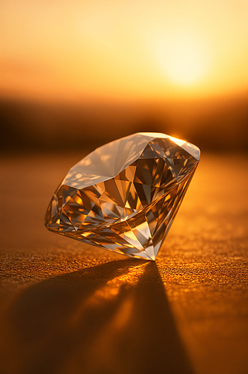 Golden Glow Diamond – Radiant Shine, diamond, gemstone, luxury, sparkles, jewelry HD phone wallpaper