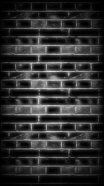 B & w, brickwork, black and white HD phone wallpaper
