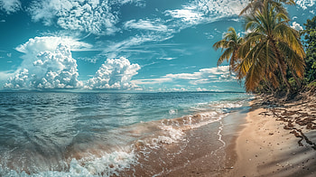 Tropical Serenity: Beach and Sea Escape, sea, beach HD wallpaper