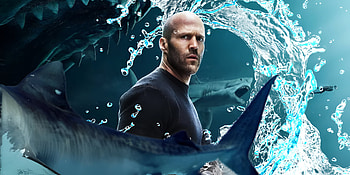 Meg 2 Intro, Jason Statham, movie, Meg 2: The Trench HD wallpaper
