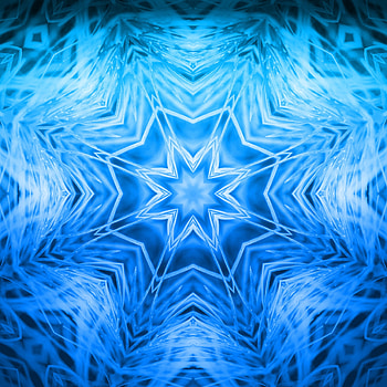 blue-mandala HD phone wallpaper