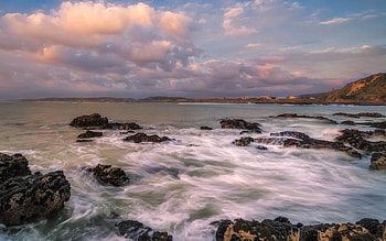 Nature, Stones, Shore, Bank, Foam HD wallpaper
