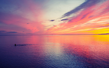 Beautiful Sunset at Sea | Beautiful Sunset at Sea stock . HD wallpaper