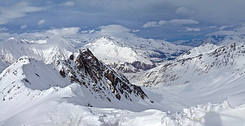 Nature, Mountains, Snow, Vertex, Tops HD wallpaper