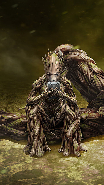 groot, art, environmental art HD phone wallpaper
