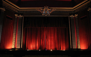 Theatre stage , Dramatic setting, Stage lighting design, Creative storytelling HD wallpaper