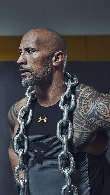 Dwayne Johnson Workout, Gym HD phone wallpaper