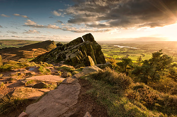 Sunbeam Landscape Nature, sunbeam, nature, landscape, rocks HD wallpaper