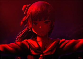 Red, Yoshiko Tsushima, Love Live!, cute HD wallpaper