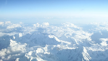 White Peaks, winter, blue, white, peaks, sky, nature, mountains HD wallpaper