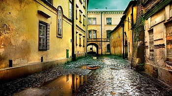 Captivating alley artworks, Captured alleys, Artistic alley shots, Urban alley visuals HD wallpaper
