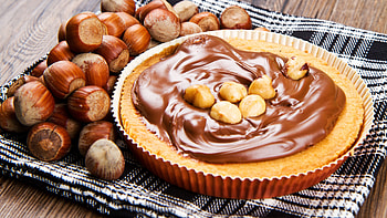 Hazelnut chocolate pie, Chocolate HD wallpaper