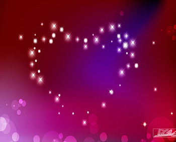 Heart of stars, purple, pink, stars, heart HD wallpaper