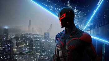 Spiderman 2099 Superhero Black Suit Superheroes HD wallpaper