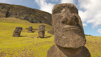Fading moai, Cultural heritage, Iconic statues, CBS news feature HD wallpaper