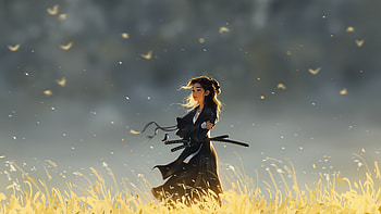 Women With Swords , anime-girl, anime, sword, artist, artwork, digital-art HD wallpaper