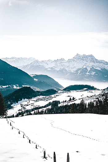 Winter, Nature, Mountains, Snow, Rocks, Snow Covered, Snowbound HD phone wallpaper