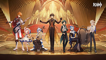 Genshin Impact : Orchestral Legends Unite in Epic Harmony, video game, Genshin Impact HD wallpaper