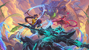 Epic League of Legends Battle: Nilah, Thresh, Vladimir & Baron Nashor, Nilah (League Of Legends), Thresh (League Of Legends), Vladimir (League Of Legends), Baron Nashor (League of Legends), video game, League Of Legends HD wallpaper