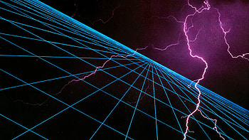 Grid Light Abstract , abstract, digital-art, grid, retrowave HD wallpaper