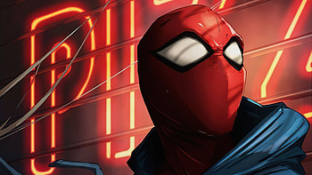 Scarlet Spiderman Art , spiderman, superheroes, artist, artwork, digital-art HD wallpaper