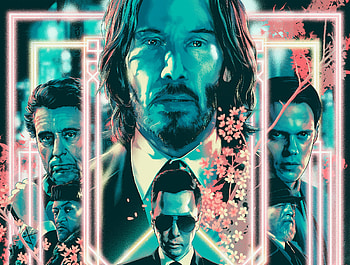 John Wick: Chapter 4 — Neon Poster, movie, John Wick: Chapter 4 HD wallpaper