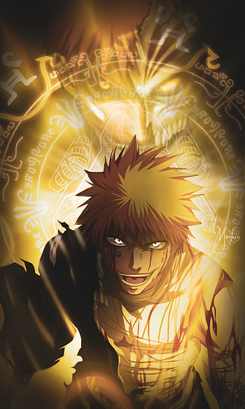 Kurosaki ichigo wallpa, bankai, ANIMES, bleach, anime HD phone wallpaper