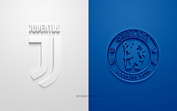 Juventus FC vs Chelsea FC, 2021, UEFA Champions League, Group Н, 3D logos, white blue background, Champions League, football match, 2021 Champions League, Juventus FC, Chelsea FC, Juventus vs Chelsea HD wallpaper