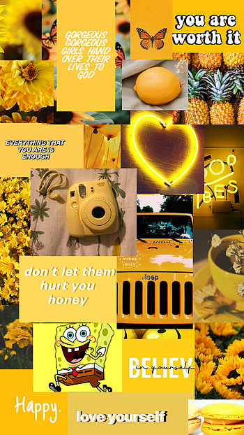Yellow Aesthetic, glow HD phone wallpaper