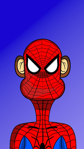 Spider ape, monkey, Comic, spider man HD phone wallpaper