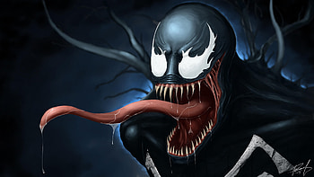 Venom Art Digital New, venom, superheroes, deviantart, artist, artwork HD wallpaper