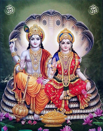Beautiful Vishnu Laxmi . of Lord Vishnu and Lakshmi HD phone wallpaper